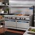 Thumbnail image #2 for Turbo Air Radiance 60-Inch Gas Restaurant Range with 48-Inch Griddle and 2 Standard Ovens