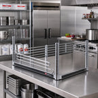 Thumbnail image #2 for Metro Super Erecta L14WC 14-Inch Chrome Shelf Ledge for Solid Shelves, 4-Inch High with Spring-Clip Tabs Case of 6