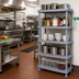 Thumbnail image #2 for Quantum Millenia 48-Inch x 21-Inch x 50-Inch Polymer Stationary Starter Shelving Unit with 5 Solid Shelves