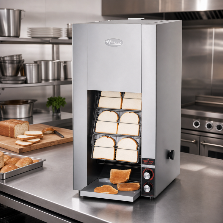 Product image #2 for Hatco Toast King Vertical Conveyor Countertop Bread and Bun Toaster, 208V, 720 Slices/Hour
