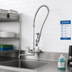 Thumbnail image #2 for T&S Brass EasyInstall Wall-Mounted Pre-Rinse Unit with 12-Inch Swing Spout