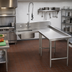 Thumbnail image #2 for Advance Tabco Standard Series Right-Hand L-Shaped Island Soil Dishtable with Pre-Rinse Sink, 119 Inch Long, 16 Gauge 304 Stainless Steel