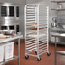 Thumbnail image #2 for Channel Manufacturing Economy Series All-Welded Aluminum Front-Load Bun Pan Rack with 5-Inch Casters, 20-Pan Capacity