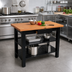 Thumbnail image #3 for John Boos Appalachian Red Oak Wood Top Country Work Table, 36 x 25 x 34-3/4 Inches, 1-1/2 Inch Thick