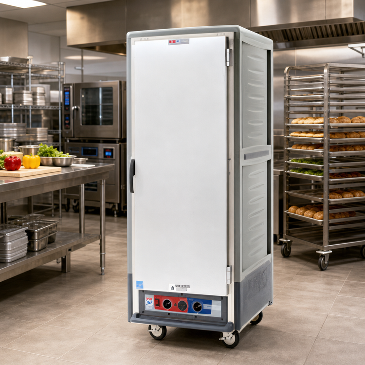 Product image #2 for Metro C5 3 Series Full-Height Mobile Heated Holding & Proofing Cabinet with Gray Insulation Armour, Solid Door, and Lip Load Slides