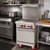 Thumbnail image #2 for American Range 24-Inch Gas Restaurant Range with 24-Inch Griddle, 1-Inch Plate, and Storage Base