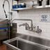 Thumbnail image #3 for T&S Brass UltraRinse 8-Inch Centers Wall Mount Pre-Rinse Mixing Faucet with 12-Inch Swing Nozzle and 1.5 GPM Spray Arm