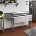 Thumbnail image #2 for 3-Compartment Fabricated Sink with 18-Inch Left Drainboard, 68-1/2 x 26 Inch, 14-Gauge 304 Stainless Steel