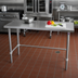 Thumbnail image #2 for John Boos Stallion 84-in. W x 24-in. D 16-Gauge 300 Series Stainless Steel Flat Top Work Table with Stallion Safety Edge