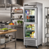 Thumbnail image #2 for True 27-Inch One-Section Reach-In Refrigerator with 2 Half Glass Doors