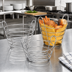 Thumbnail image #2 for 7-Inch Round Chrome Wire Serving Basket with Loop Handles
