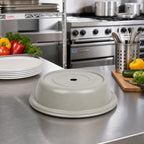 Thumbnail image #3 for Cambro Versa Camcover® 1014VS101 Round Fiberglass Plate Cover, Ivory, 10-7/8-Inch Inside Diameter, Antique Parchment Case of 12