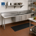 Thumbnail image #2 for Advance Tabco Straight 3-Compartment Sink Table with 59-Inch Left Drainboard, 119-Inch Wide, 16 Gauge 304 Stainless Steel