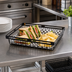 Thumbnail image #3 for American Metalcraft Nestable Rectangular Metal Serving Basket, 15 x 12 Inch, Black