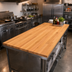 Thumbnail image #2 for Appalachian Red Oak Blended Rails Edge Grain Kitchen Countertop, 120 x 25 x 1-1/2 Inch