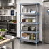 Thumbnail image #2 for Quantum Millenia 24-Inch W x 18-Inch D x 74-Inch H Gray Polymer Stationary Starter Shelving Unit