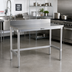 Thumbnail image #2 for New Age 60-Inch x 30-Inch Stainless Steel Top Work Table with 6-Inch Backsplash and Open Aluminum Base