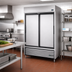 Thumbnail image #2 for True TSD-47-HC 2 Section Reach-In Refrigerator with Stainless Steel Solid Sliding Doors