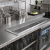 Thumbnail image #2 for Glastender DR-36L 36-Inch Underbar Drink Rail with Left Drain