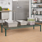 Thumbnail image #3 for Metro Super Erecta 3054NK3 Super Wide Wire Shelf, 54 in. W x 30 in. D, Green Epoxy-Coated Finish with Antimicrobial Protection