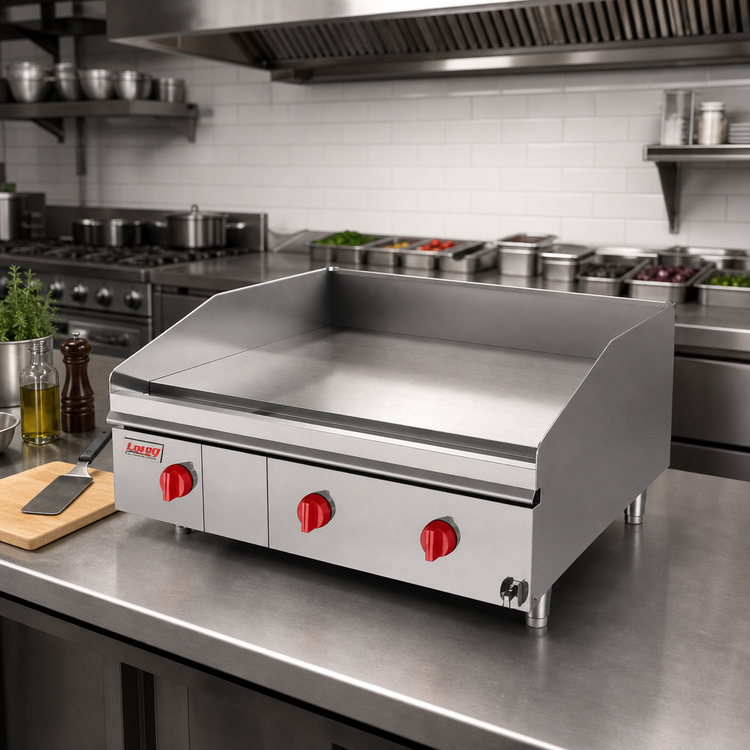 Product image #2 for Lang LG Series 24-Inch Countertop Gas Griddle with 1-Inch Chrome Griddle Plate