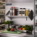 Thumbnail image #2 for Eagle Group Wall-Mounted Slanted Solid Rack Shelf, 21 Inch, 304 Stainless Steel, Right-Side Drip Tube