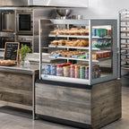 Thumbnail image #2 for Federal Industries Italian Glass Series ITDSS4834F 48-Inch Countertop Open-Front Self-Service Pastry Display Case with 3 Shelves, LED Lighting