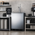 Thumbnail image #3 for Summit Commercial SBC58BLBIADANCFTWIN ADA Nitro Cold Brew Dispenser, 24-Inch Built-In/Freestanding, 5.5 Cu. Ft., Dual Tap