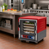 Thumbnail image #2 for Metro C5 3 Series Undercounter Heated Holding & Proofing Cabinet with Red Insulation Armour, Clear Polycarbonate Door, and Lip-Load Slides