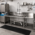 Thumbnail image #2 for John Boos Straight Triple-Compartment Dishtable/Pot Sink with 2 Drainboards and Left Dish Machine Attachment