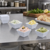 Thumbnail image #2 for American Metalcraft 2 oz Square White Melamine Sauce Cup