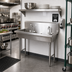 Thumbnail image #2 for Two-Station Freestanding Hand Wash Sink, 48 Inch Wide, 8 Inch Deep Bowls, Stainless Steel
