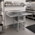 Thumbnail image #2 for Eagle Group 414 Series 68-Inch Freestanding 1-Compartment Stainless Steel Sink with Left and Right Drainboards
