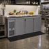 Thumbnail image #2 for Glastender C1FL72 Front-Serviced Low Profile 72-Inch Three-Section Back Bar Cooler with Self-Contained R290 Refrigeration