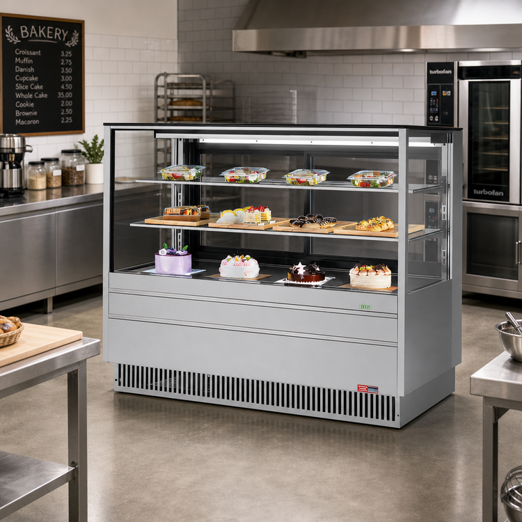 Product image #2 for Turbo Air 60-Inch See-Thru Straight Front Refrigerated Bakery Display Case, Self-Contained, R-290
