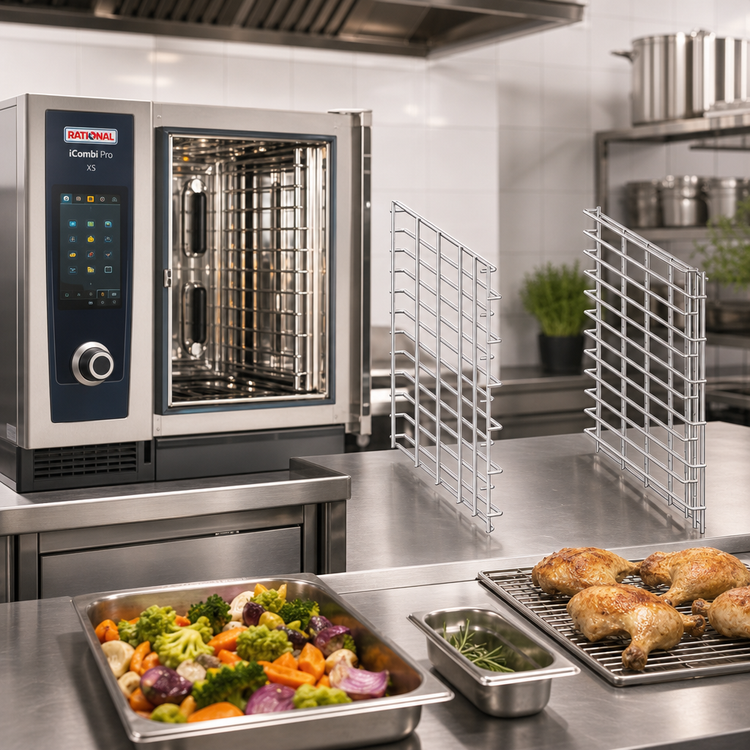 Product image #2 for RATIONAL Hinging Rack Type XS, 11 Racks, Offset Levels, for iCombi Pro XS