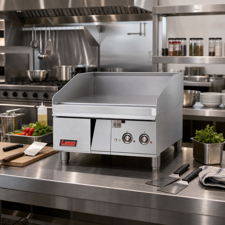Product image #3 for Lang LG Series 24-Inch Countertop Gas Griddle with 1-Inch Steel Plate and Electric Snap-Action Thermostats