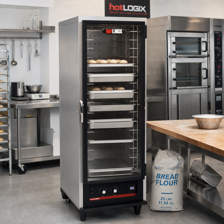 Product image #2 for hotLOGIX HL2-14 3/4 Height Humidified Heated Holding Cabinet / Heater Proofer