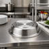 Thumbnail image #2 for American Metalcraft Round Stainless Steel Plate Cover, 10-3/8
