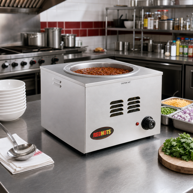 Product image #2 for RedHots 11 Quart Countertop Electric Food Warmer, Stainless Steel, Wet/Dry, 120V