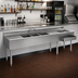 Thumbnail image #2 for Eagle Group 2200 Series 96-Inch Underbar Combination Sink Unit with 3 Bowls, Drainboards and Right Ice Bin