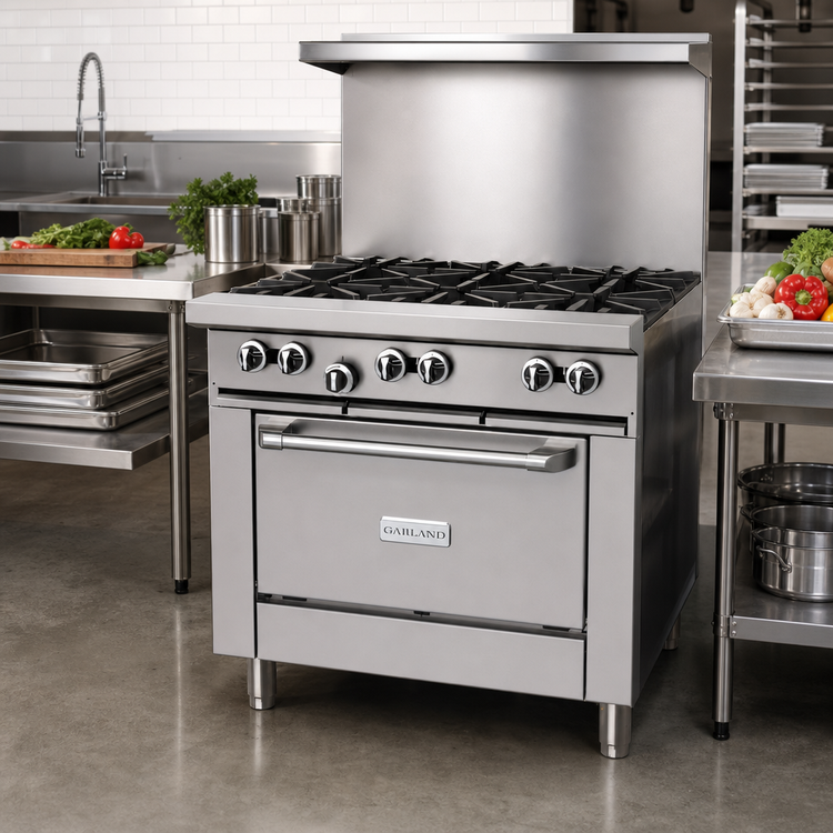 Product image #2 for Garland Signature G Starfire Pro Series 36-Inch Gas Restaurant Range with 6 Open Burners and Standard Oven