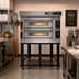 Thumbnail image #2 for Moretti Forni S140E Series 2-Deck Electric Pizza Oven with Stand