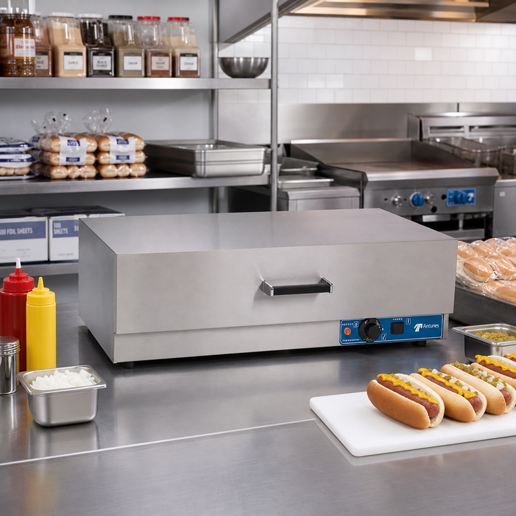 Product image #2 for Antunes Thermostatic Hot Dog Bun Warmer Drawer