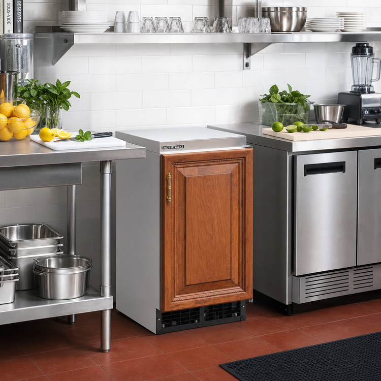 Product image #2 for Hoshizaki Air-Cooled Self-Contained Cube Ice Maker with 27 lb Bin, 54 lb/Day Production