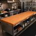 Thumbnail image #2 for Boos Block American Cherry Blended Edge Grain Kitchen Countertop, 144 x 27 x 1-1/2 Inch, Varnique Finish