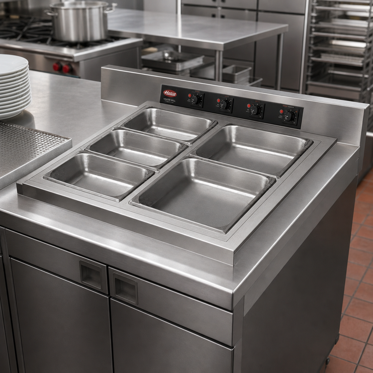 Product image #2 for Hatco Drop-In Modular Dry Heated Well, 4 Full-Size Pans, Insulated, Top Mounted Controls
