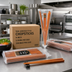 Thumbnail image #2 for Teak Japanese Style Chopsticks, 9-Inch, 5 Pairs per Bag, 200 Bags per Case