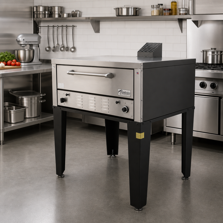 Product image #2 for Peerless CW41B Gas Single-Deck Bake & Roast Oven, 42 x 32 Inch Steel Deck