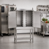 Thumbnail image #2 for Convotherm Fully Enclosed Double-Door Stainless Steel Oven Stand with 14 Shelf Rail Pairs for C4 6.10 and 10.10